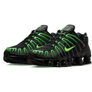 New Men's Unisex Nike Shox TL Running Shoes Size 8.5 "Black Neon" MSRP $180
